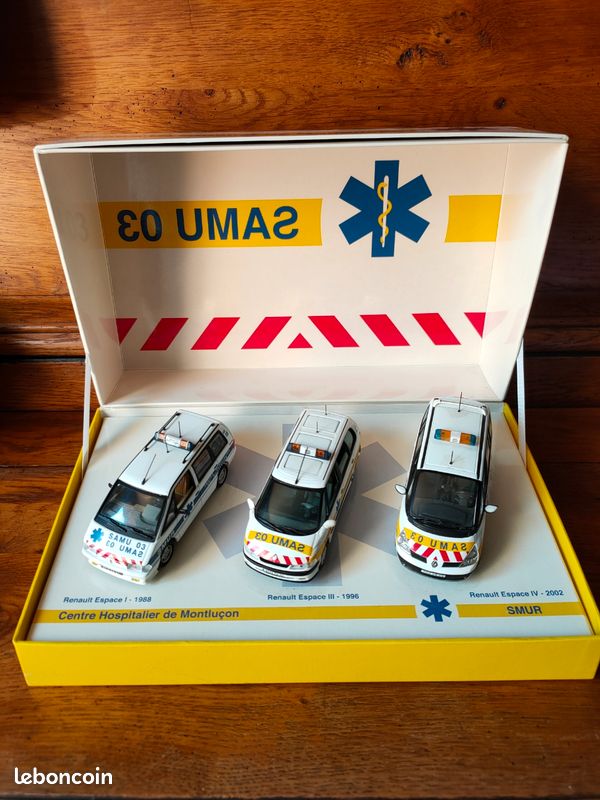 Renault Espace 1 SAMU 03 SMUR Montluçon - Universal Hobbies 1/43