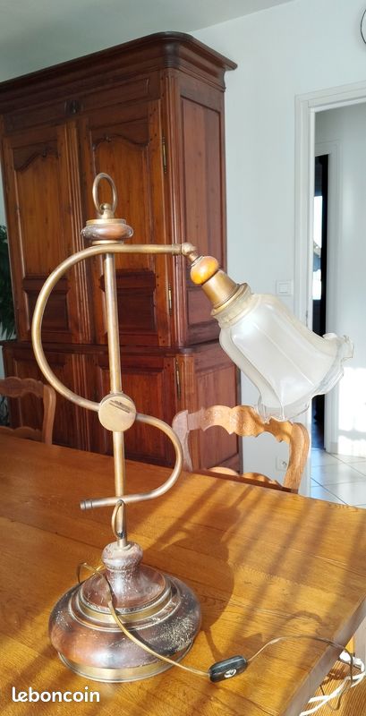 Lampe de bureau cuivre (image 1)