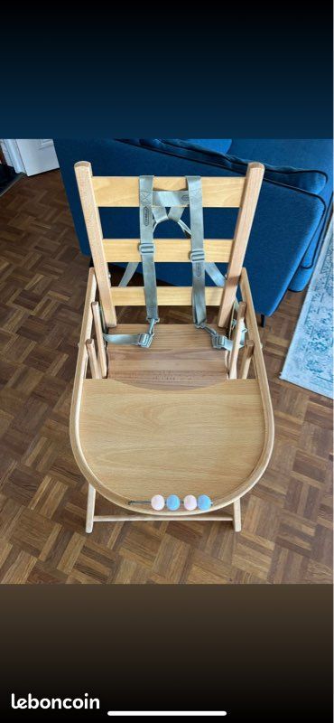 Chaise haute pliante Combelle (image 2)