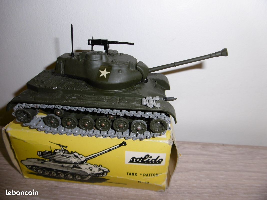 SOLIDO. Tank Patton M-47, N°202, en métal.... - Lot 410 - Rey