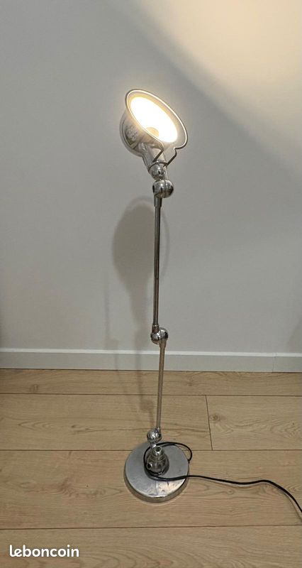 Lampe de bureau ou chevet articulée chromée style Jieldé vintage Loft D6500 (image 3)