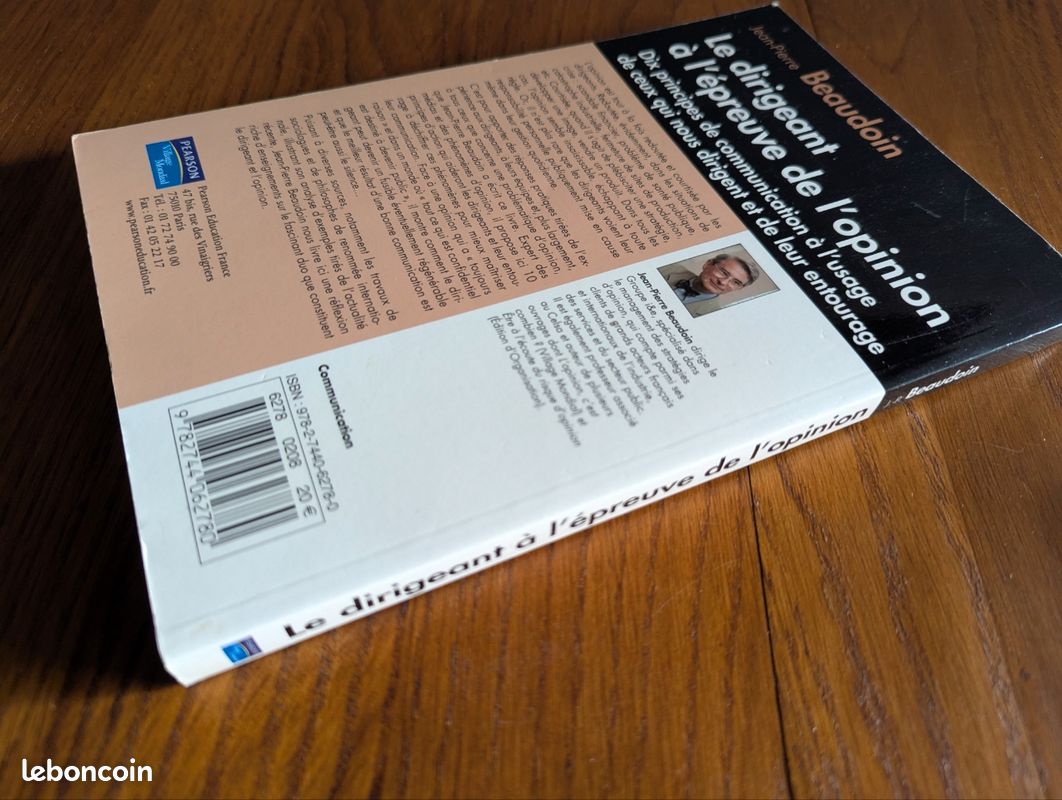 Livre - Le dirigeant à l'épreuve de l'opinion - Jean-Pierre Beaudoin (image 3)