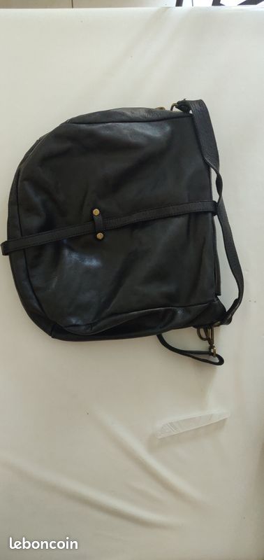 Sac cuir noir (image 2)