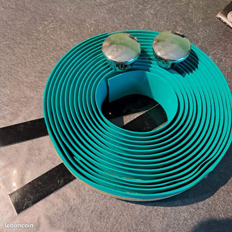 Guidoline Tressostar 90 En Coton – Vert Céleste – Fabrication Française, Pour Vélo Route