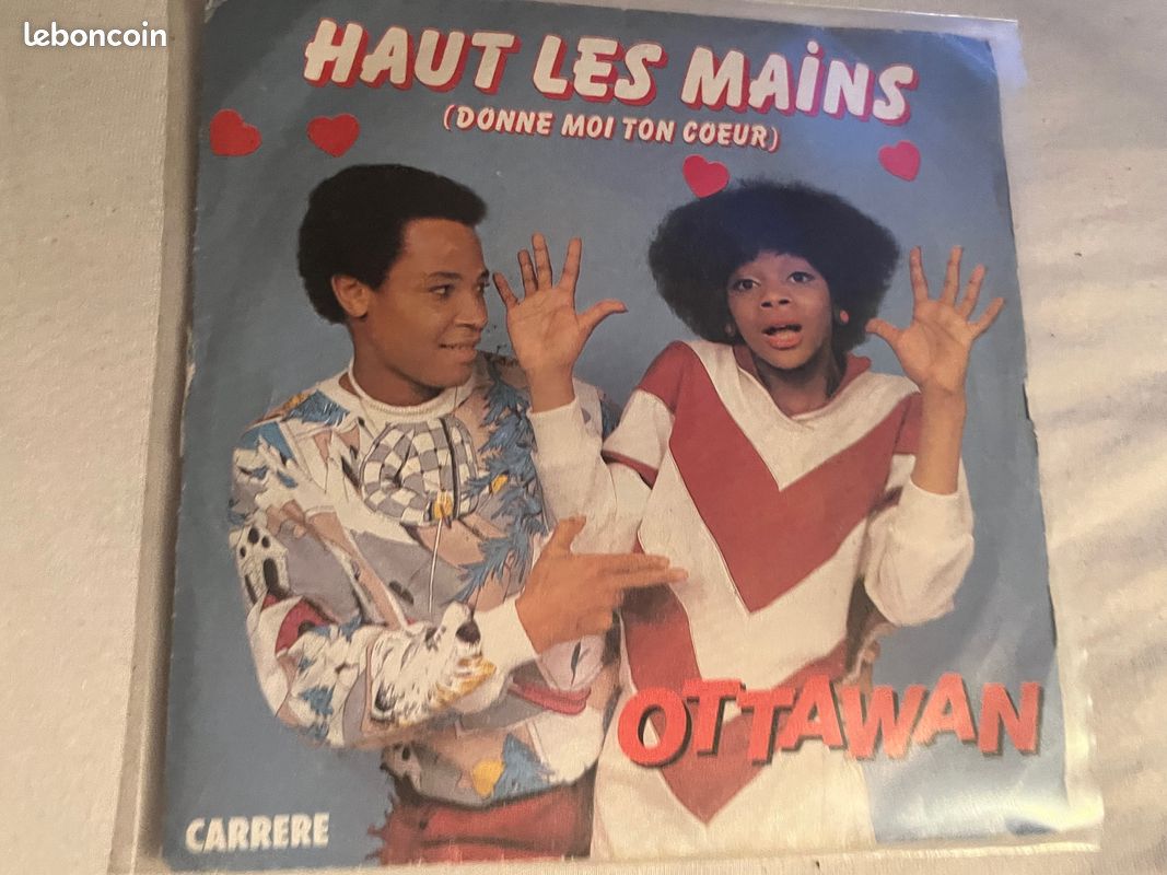 45 Tours Vinyle Ottawan "Haut les Mains" Années 80 VINTAGE (image 1)