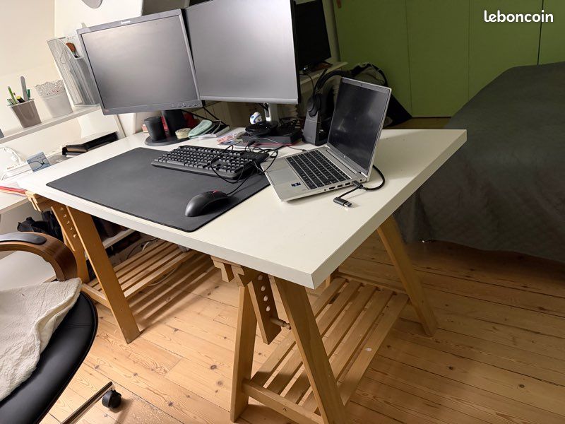 Bureau, tréteau IKEA (image 2)