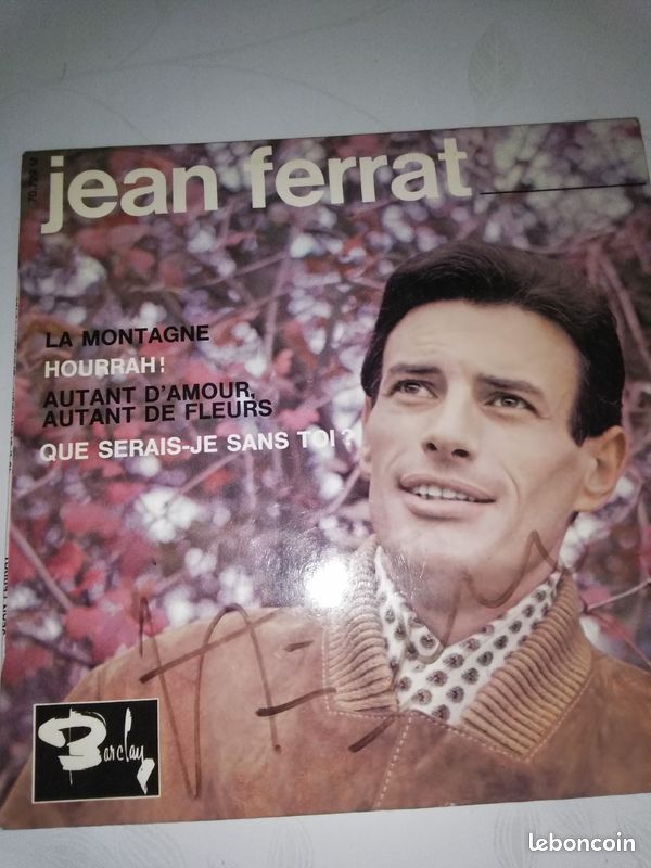 45t Jean FERRAT - La montagne (dédicacé) (image 1)