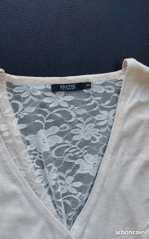Gilet court neuf type bolero dos dentelle|Taille M 38/40 (image 5)