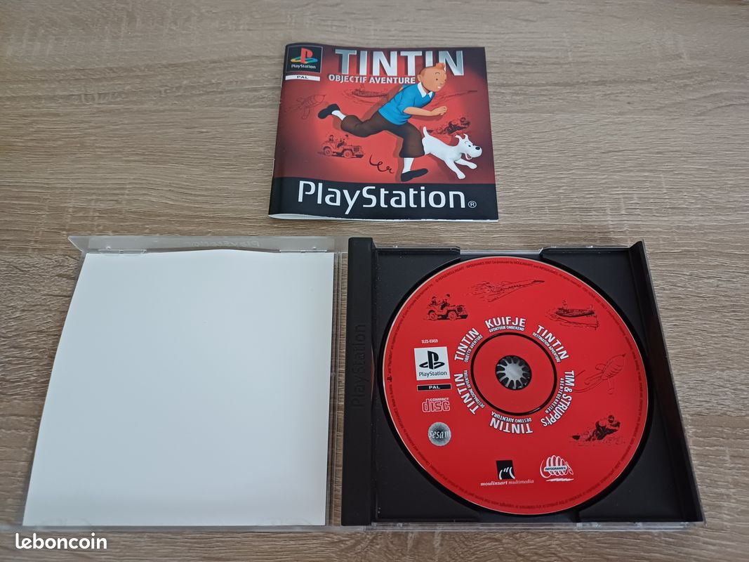 Jeu PS1 Tintin Objectif Aventure - Version Française Complète