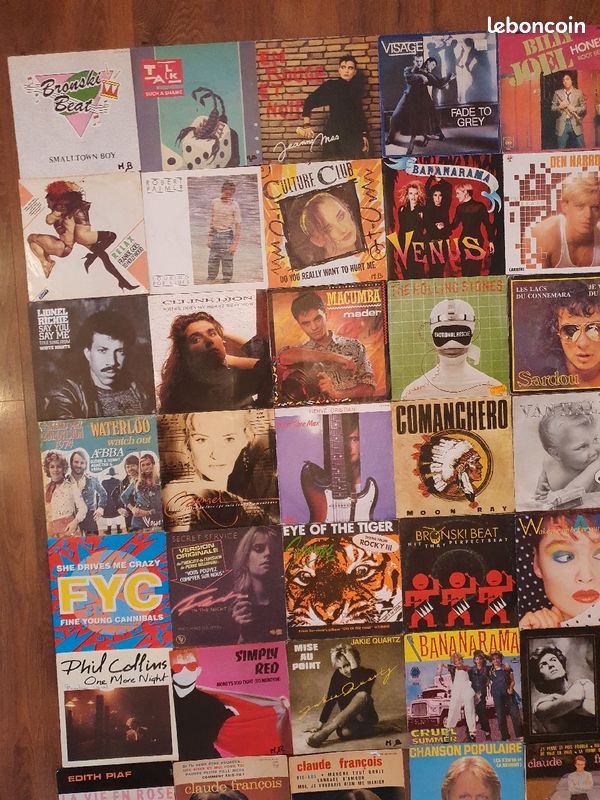 Vinyle 45 tours, Sting, Collins, Goldman, Dion, Queen, Sandra, Stones (image 8)