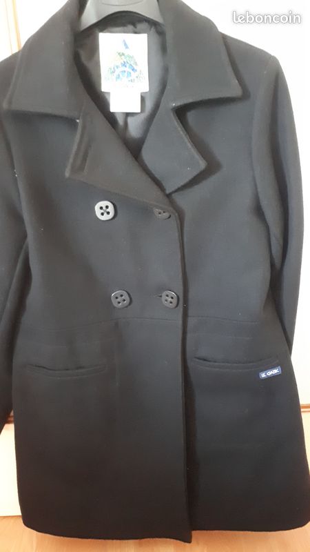 Manteau femme 100% laine fabrique en bretagne le glazik (image 1)