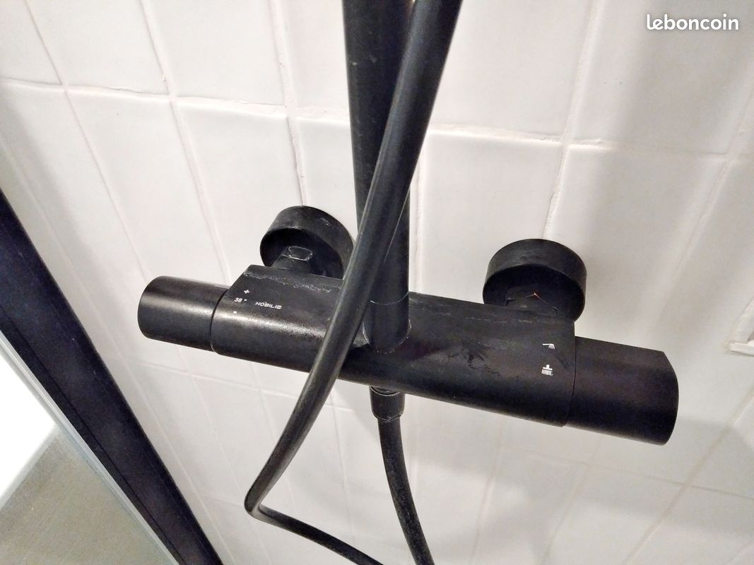 Etat neuf ensemble Colonne de Douche Nobilis + Pare Douche + Bac à l’italienne (image 3)