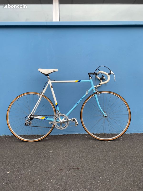 Vélo MERAL Lait Fraise 1986 - Cadre Alu 51cm - Shimano 12V - Course/Route - Occasion