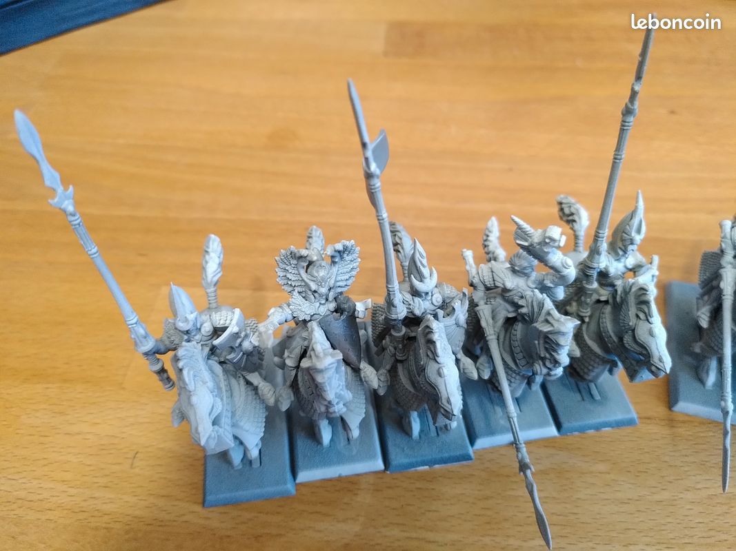 Lot de 10 cavaliers heaumes d'argent hauts elfes - Warhammer (image 3)