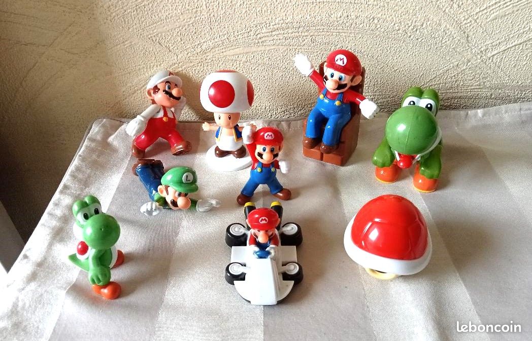 Figurine Super Mario Luigi Avec Super Champignon Figurine Articule