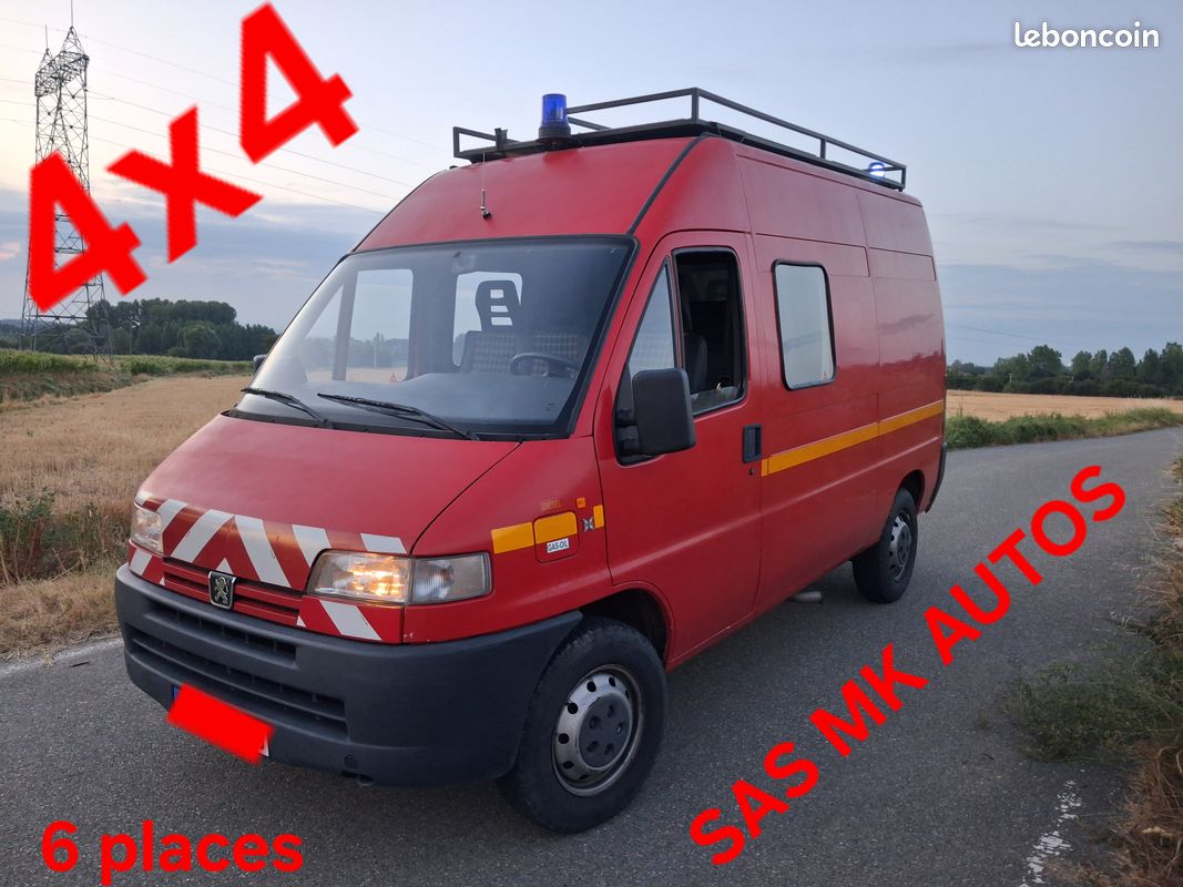 Peugeot Boxer 4X4 DANGEL 116000KM L2H2 6 PLACES CTTE FOURGON MK AUTOS (image 1)