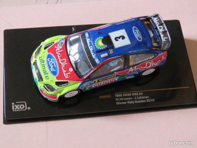 Voiture Miniature Ford Focus WRC #3 Monte-Carlo 2007 - Échelle 1:43, IXO, Neuve En Boîte