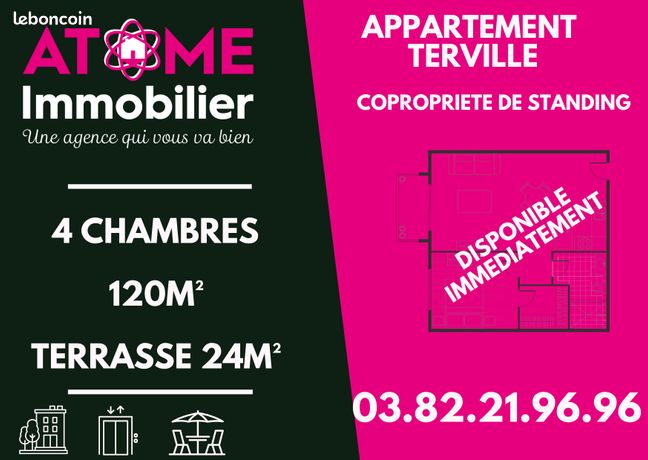 Appartement 5 pièces 120 m²