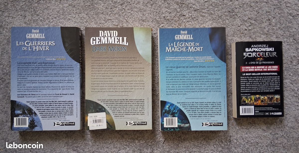 Livre David Gemmell, Andrzej Sapkowski (image 2)