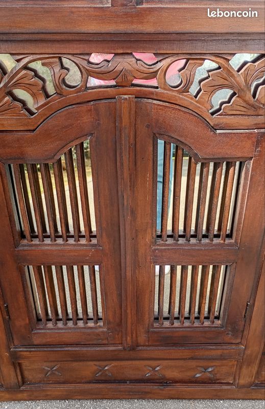Miroir en bois sculpté style oriental (image 3)