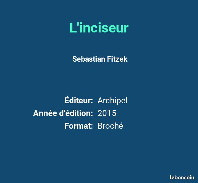 L'inciseur - Sebastian Fitzek et Michael Tsokos (image 2)