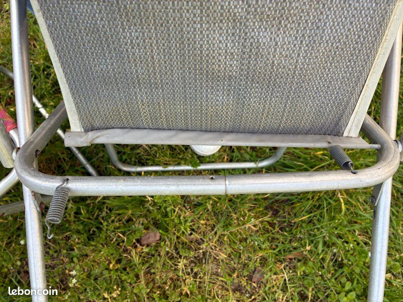 Ancienne Chaise Pliante Enfant Vintage – Camping Ou Intérieur (sans Marque)