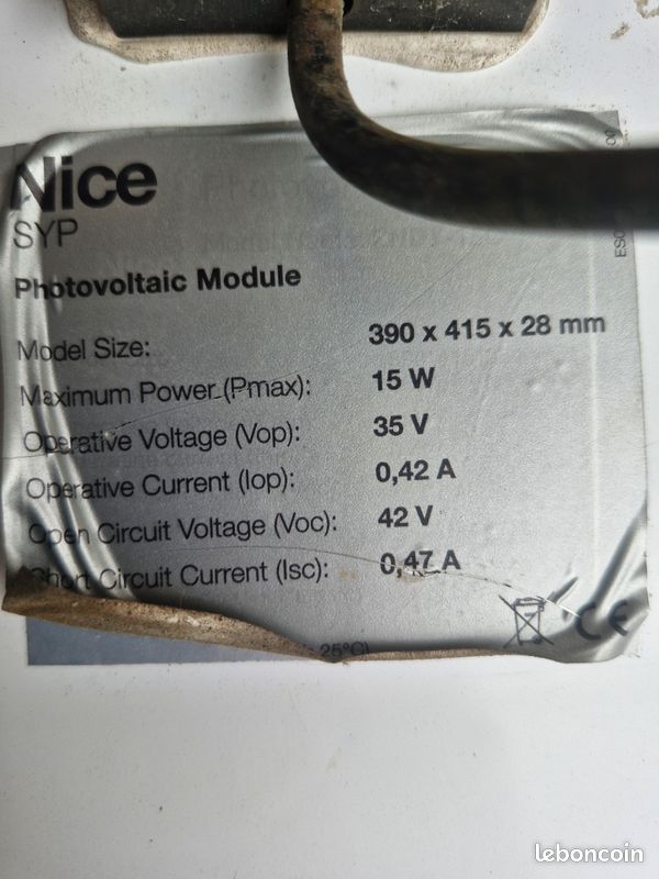 Kit alimentation solaire NICE (image 3)