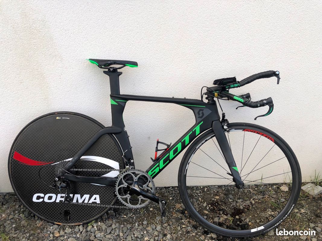 Vélo carbonne de contre la montre à patin Scott (image 2)