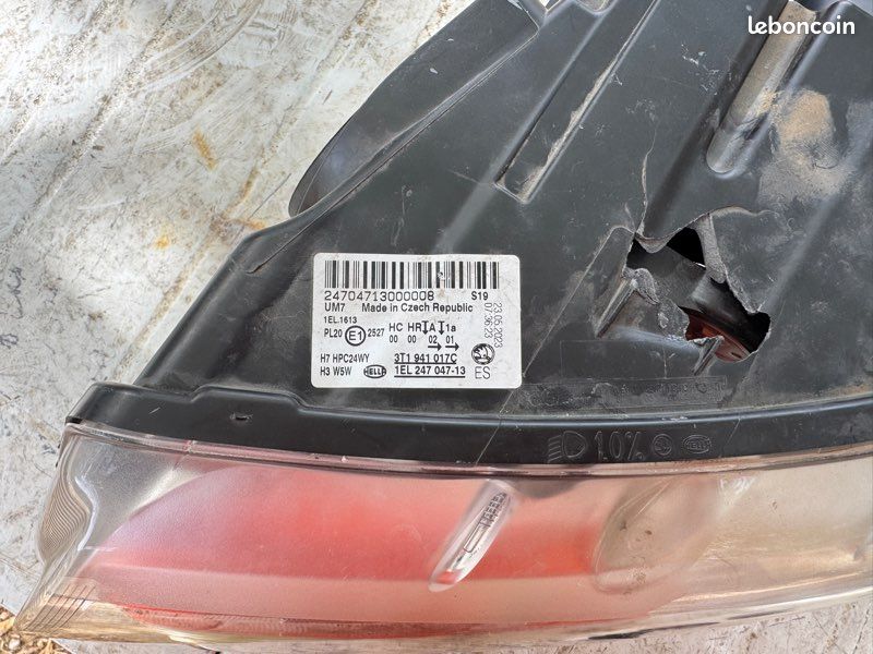Phare gauche Skoda Superb 2 (3T) 2009-2013 (image 2)