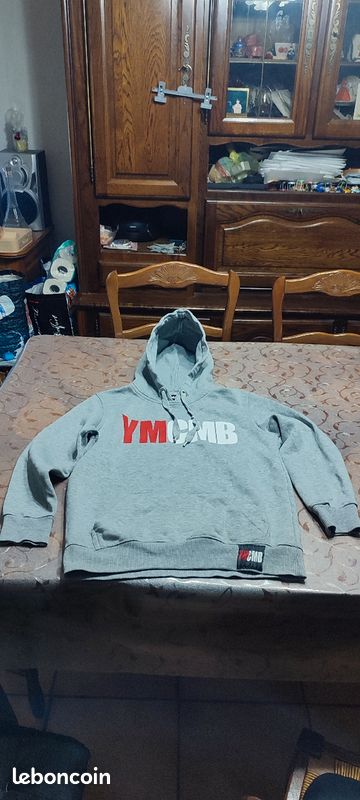 Pull à capuche garçon YMCMB. Taille 14 ans. Très bon état. Prix 10 (image 1)