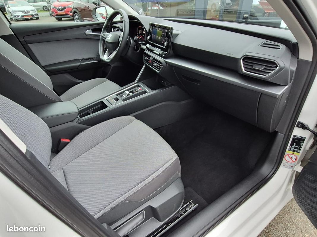 Seat leon 2.0 diesel 150 boite automatique camera de recul + radar av/arr + carplay + full led (image 8)
