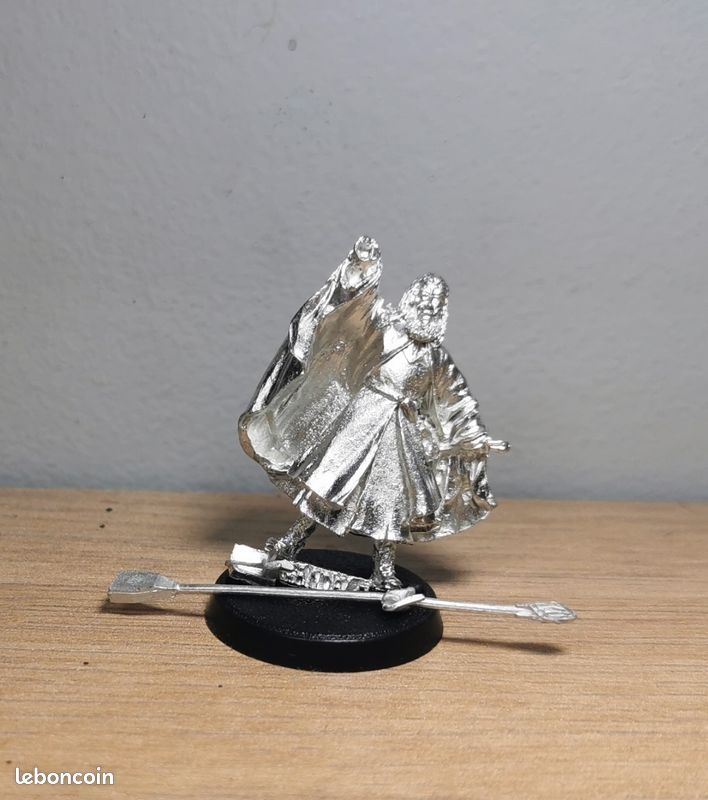 Figurine Games Workshop Gandalf Le Blanc - Le Seigneur Des Anneaux - Métal 3 Cm - Neuf