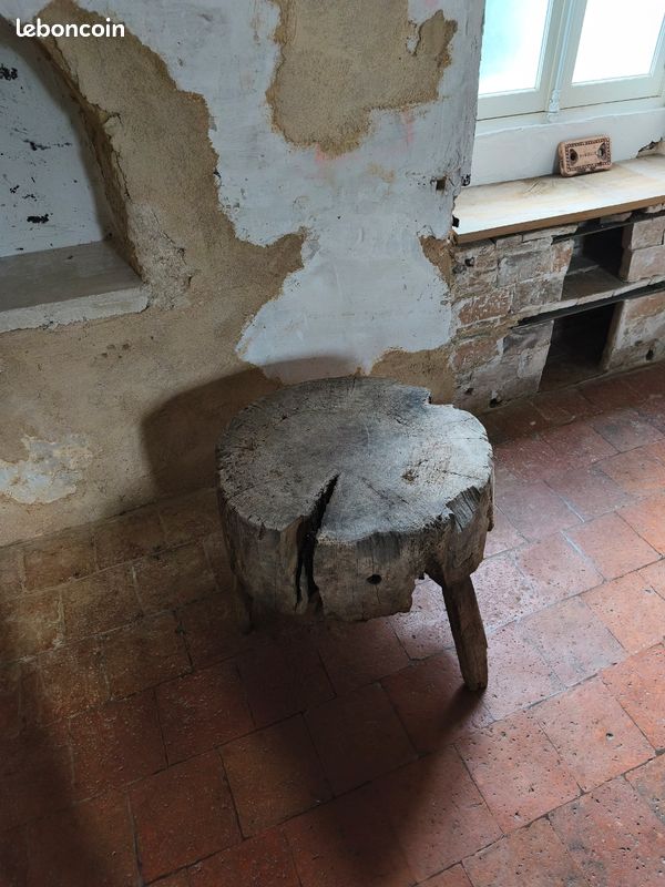 Billot bois grande dimension trois pieds (image 3)