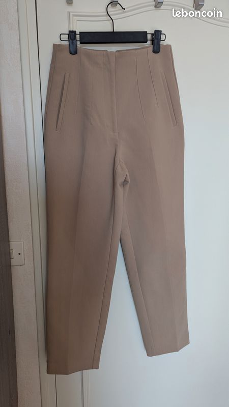 Khaki Pantalon Chino Zara Femme Pantalon Chino Pantalon Avec