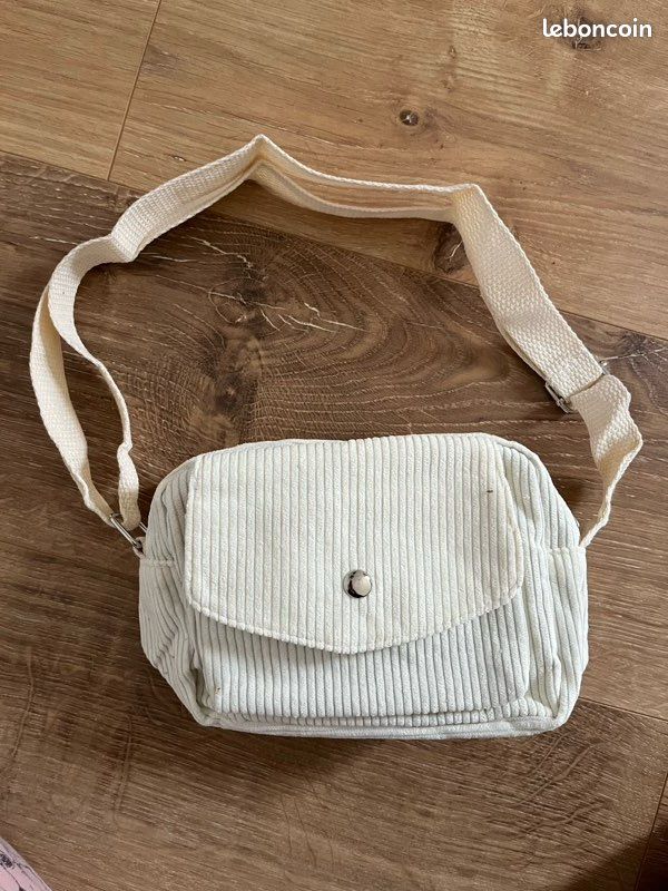 Sac bandoulière crème (image 1)