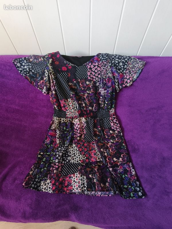 Robe femme d’été patchwork doublée T42 (image 7)