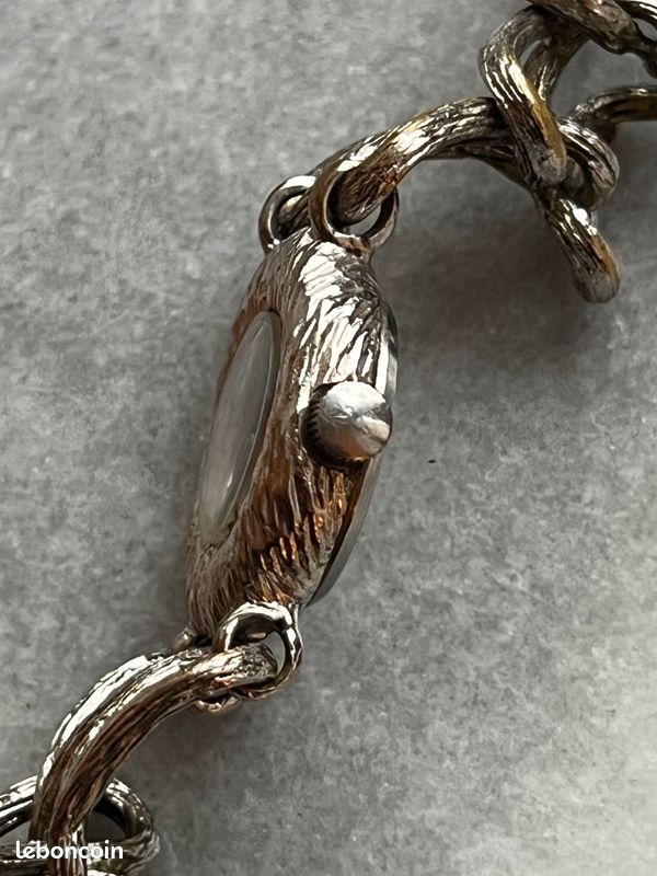 Montre Vintage Nivada Pour Femme - Mécanique, Boîtier Acier Doré, Bracelet Métal, Bon état
