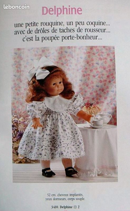 Corolle 1990 Delphine toddler doll 52 cm (image 4)
