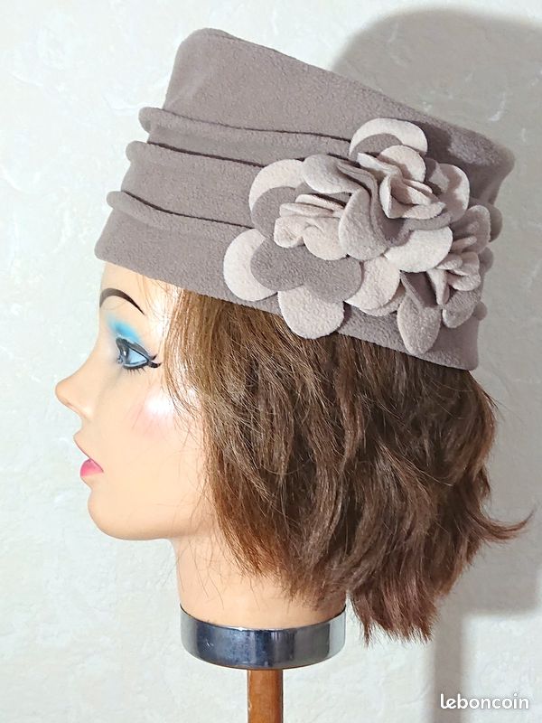 Bob Décontracté Rasuv Pour Femme - Taille 57, Couleur Taupe/brun, à Large Bord, Occasion Bon état