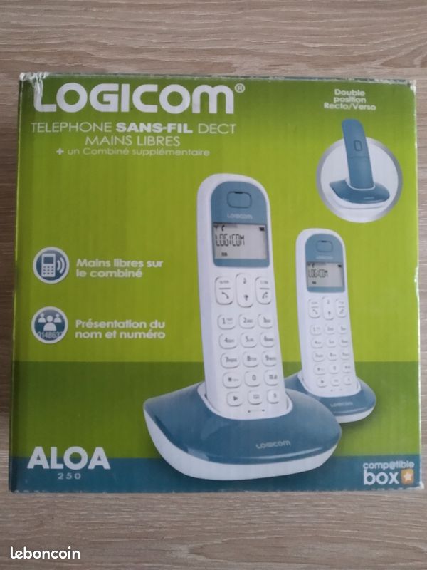 Téléphone Logicom Aloa 250 2 bases et 2 téléphones (image 1)