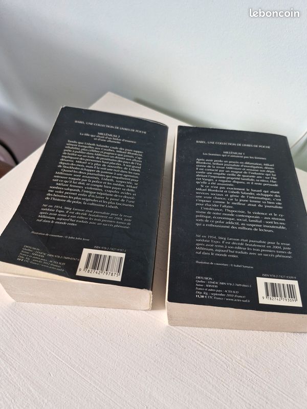 Lot de deux livres Millénium (image 2)