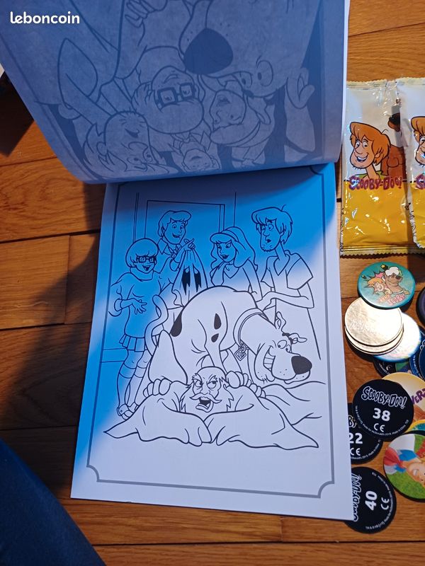Lot dessin autocollant pogs scooby doo (image 5)