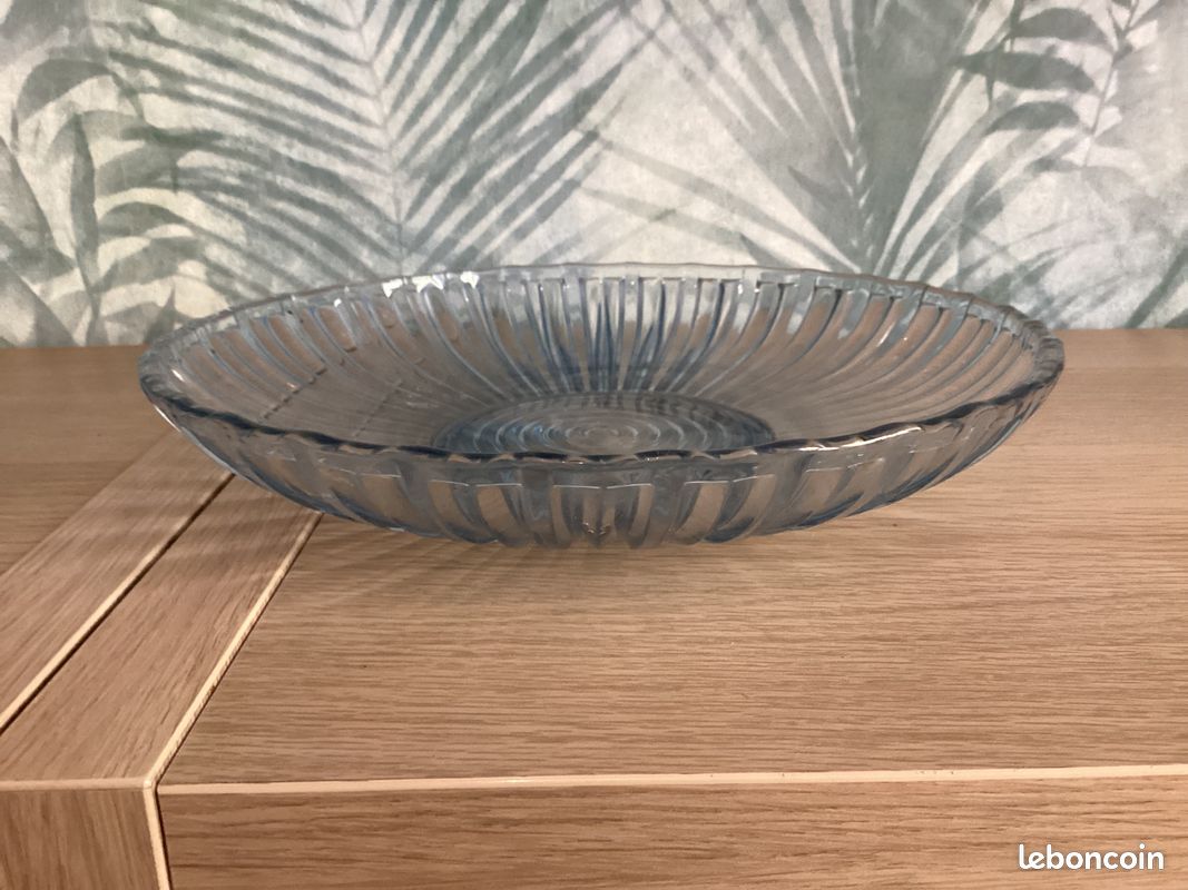 Saladier, coupe a fruit a reflet bleuté (image 2)