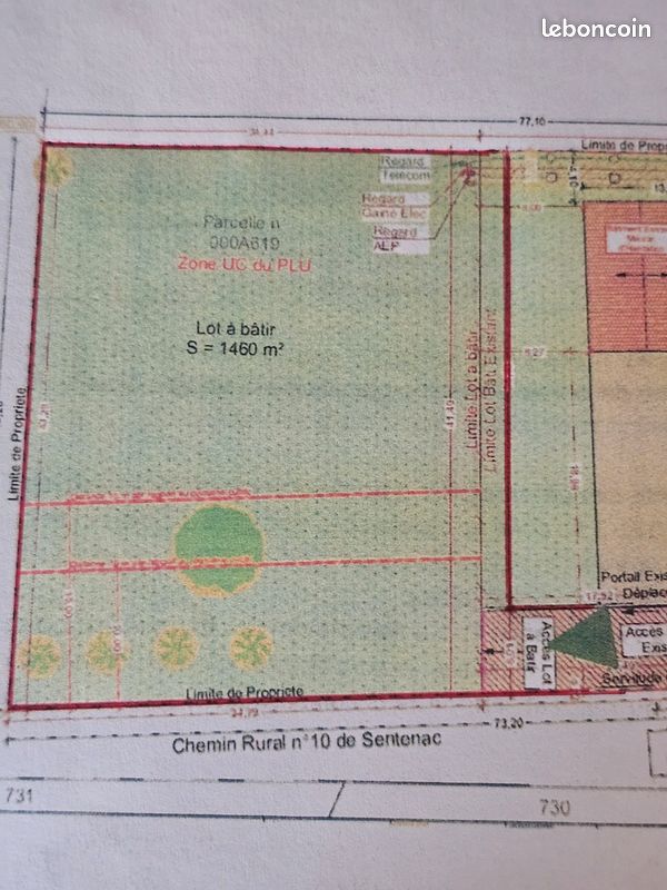 Terrain constructible · à Rieumes · 115 000 €