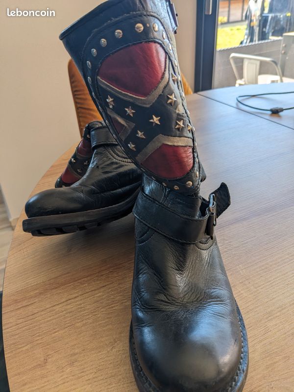 Bottes Style Motard Femme ASOS DESIGN Cora Bottes Hauteur Genou