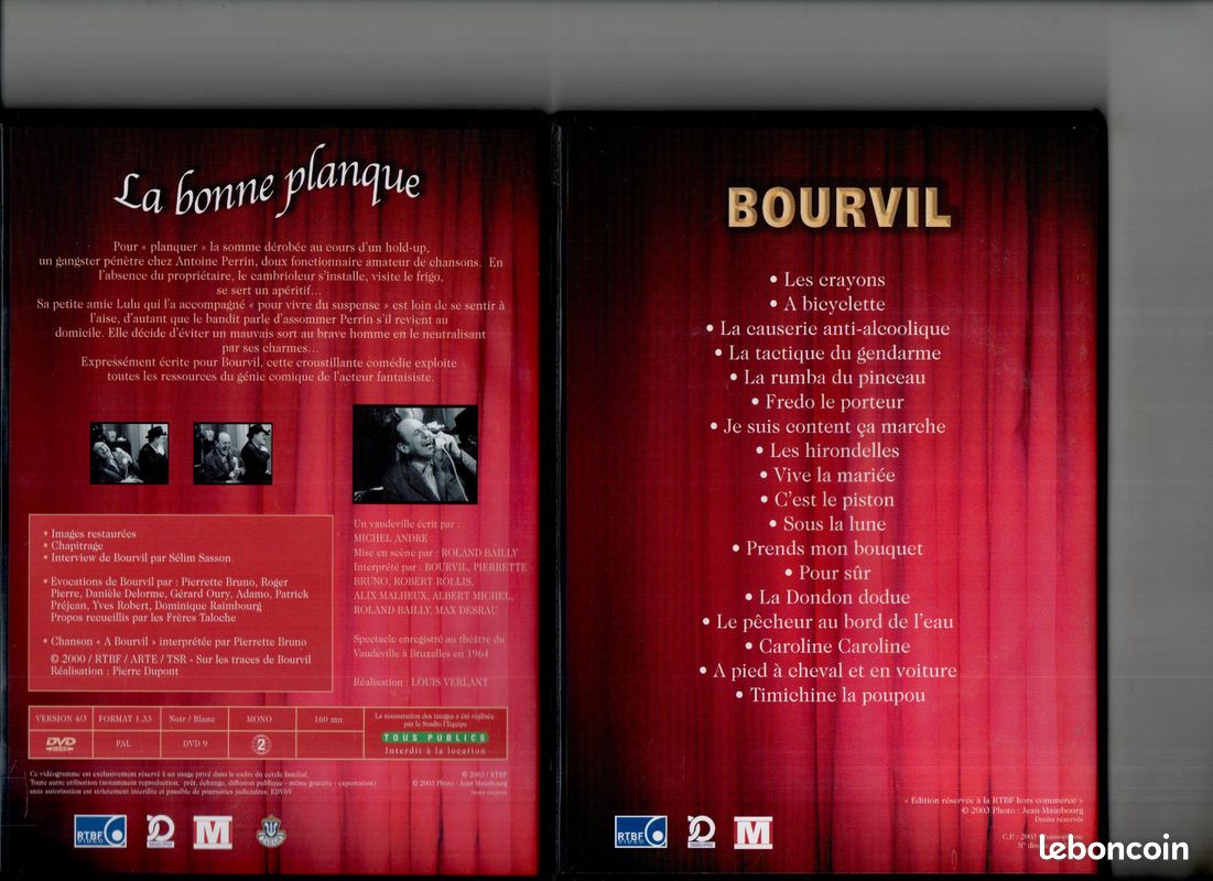 Coffret 2 DVD - La Bonne Planque 1964 Bourvil Neuf (image 4)