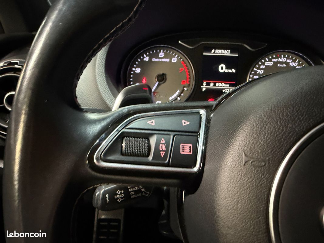 AUDI S3 SPORTBACK 2.0 TFSI 300ch Quattro S-Tronic 6 - NOIR PANTHERE / SUIVI COMPLET / PACK CARBONE (image 14)