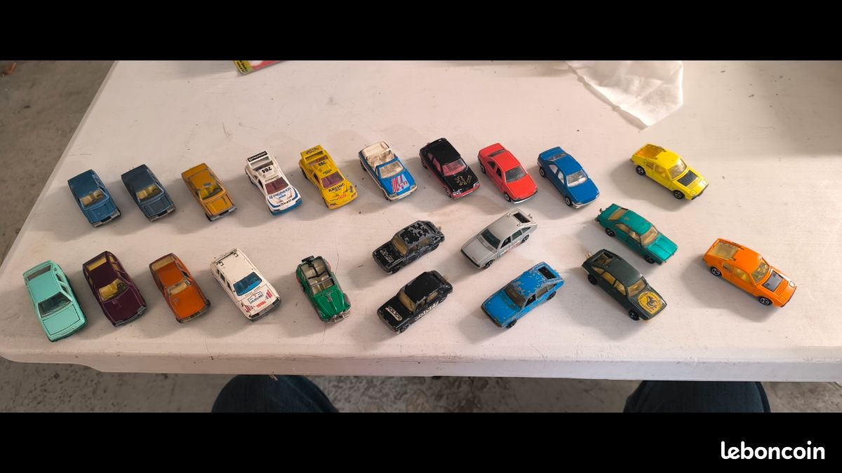 Lot De Voitures Et Camions Miniatures - Marques Tonka, Majorette, Matchbox