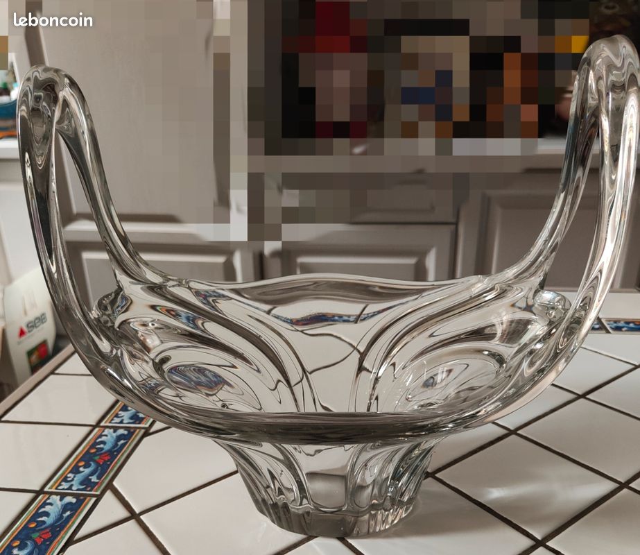Jolie coupe à fruits en verre (image 1)