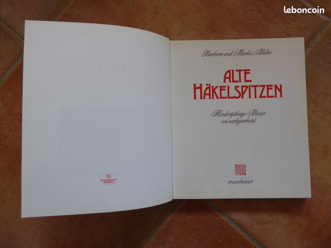 Livre Alte Häkelspitzen - Dentelle au crochet - 1982 - bel ensemble de modèles (image 3)